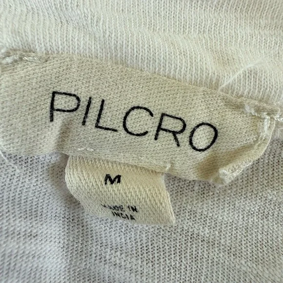 Anthropologie Pilcro White Lace Boxy Top Women M Boho Cottagecore Cotton $98 - Picture 4 of 10